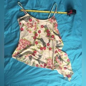 Y2k Charlotte russe multicolored asymmetrical cami